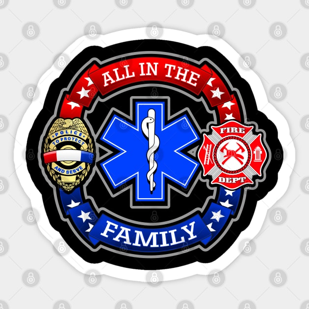 ALL IN THE FAMILY Sticker by razrgrfx